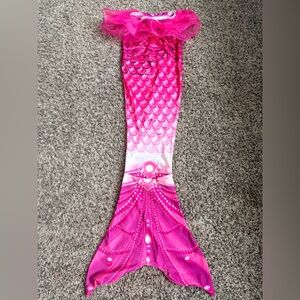 Kids Pink Mermaid Tail Costume